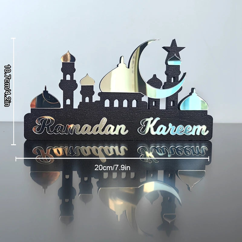 2025 Ramadan Kareem Wooden Ornaments Acrylic