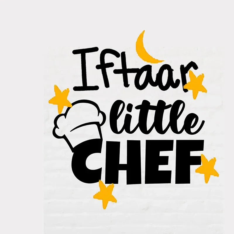 Iftar little chef kid boy girl baking cooking Apron