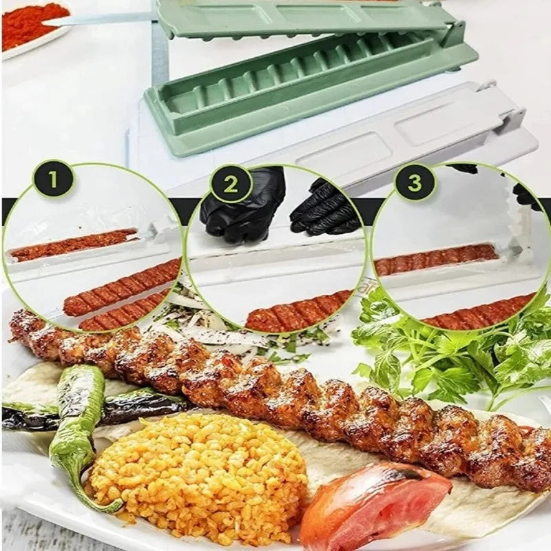 Row Kebab Maker Bbq Meat Skewer Machine