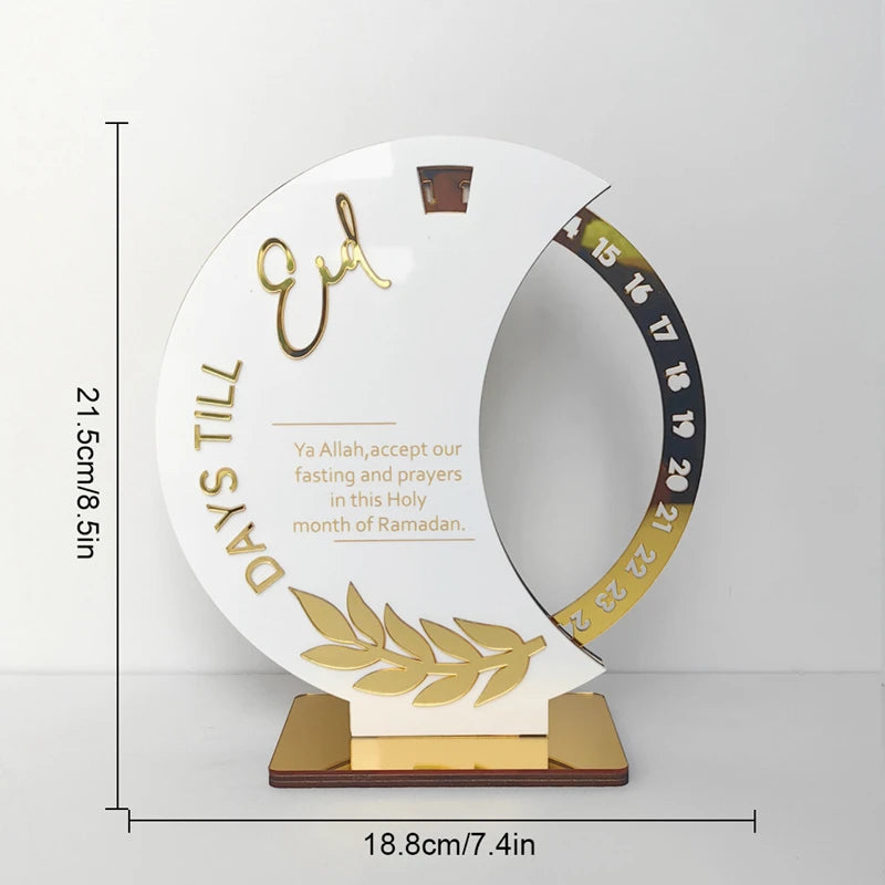 2025 Ramadan Countdown Advent Calendar with Rotatable Wheel