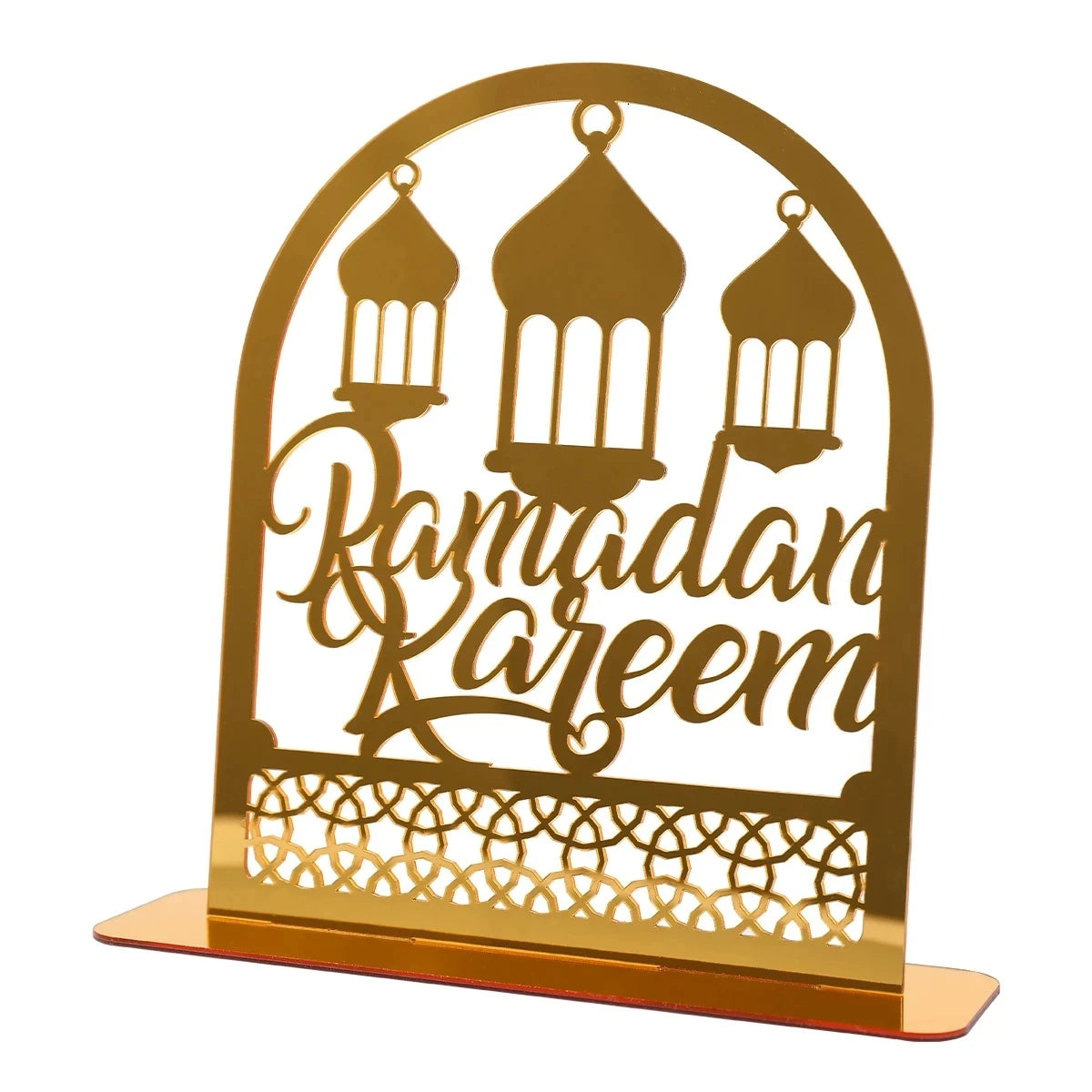 Ramadan Tray Table Centerpieces Plate Acrylic