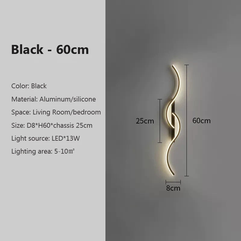 Modern LED Wall Lamp Minimalist, Indoor Lighting Fixture