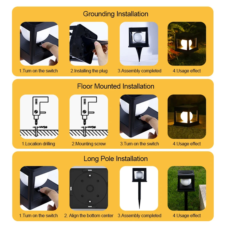 Post Light Outdoor, LED Solar Fence Post Lamp, Pillar Lamps IP65 Waterproof