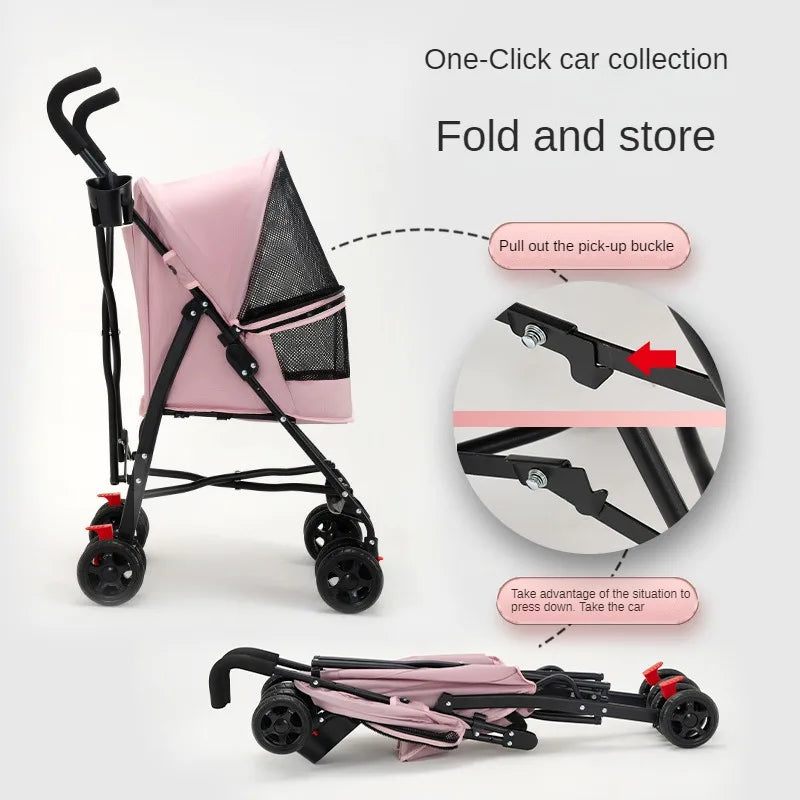 Pet Cat and Dog Stroller