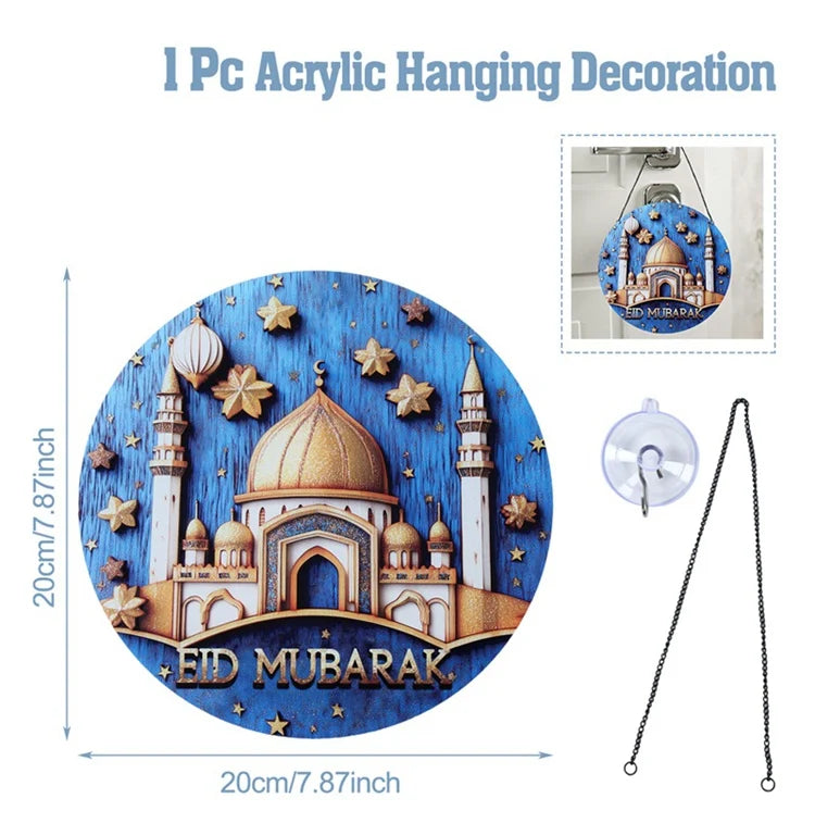 Ramadan Decoration Hanging Ornaments EID Mubarak Decor 2025