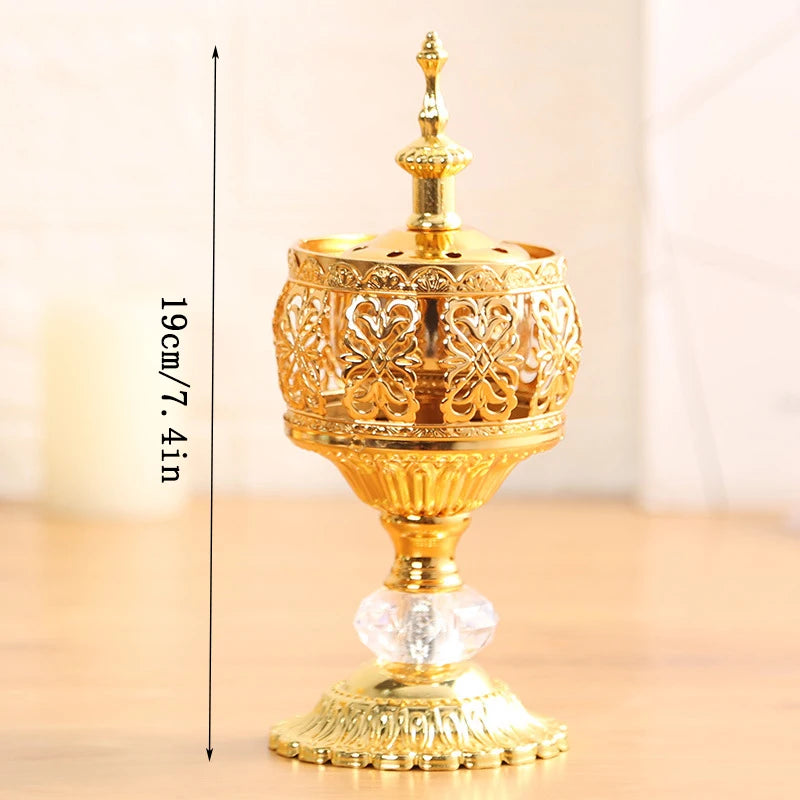 Eid Mubarak Golden Incense Tower Ornament Ramadan Kareem