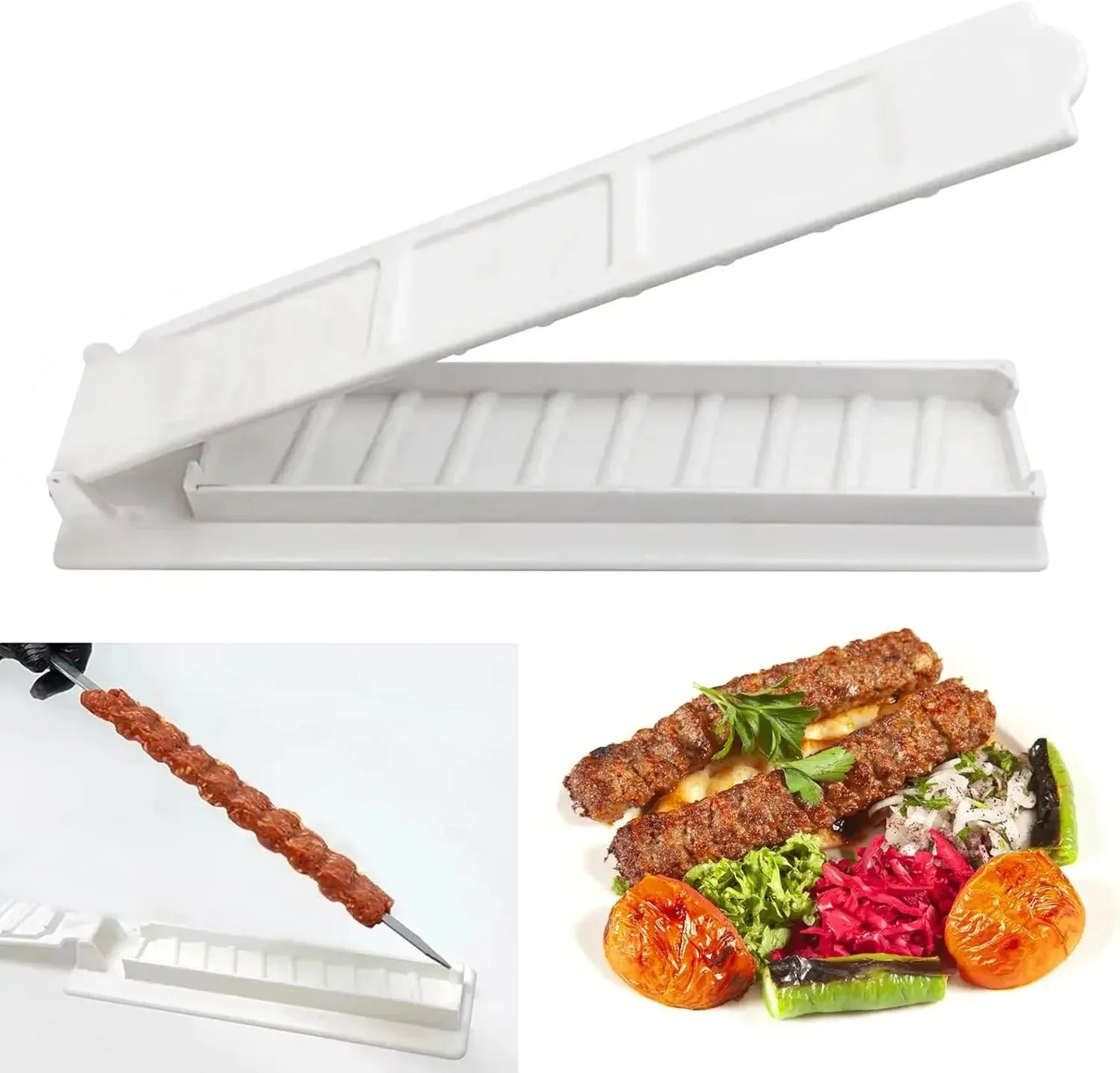 Row Kebab Maker Bbq Meat Skewer Machine