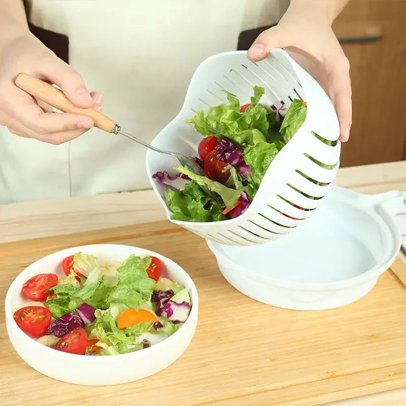 Vegetable Chopper Salad Cutter Bowl