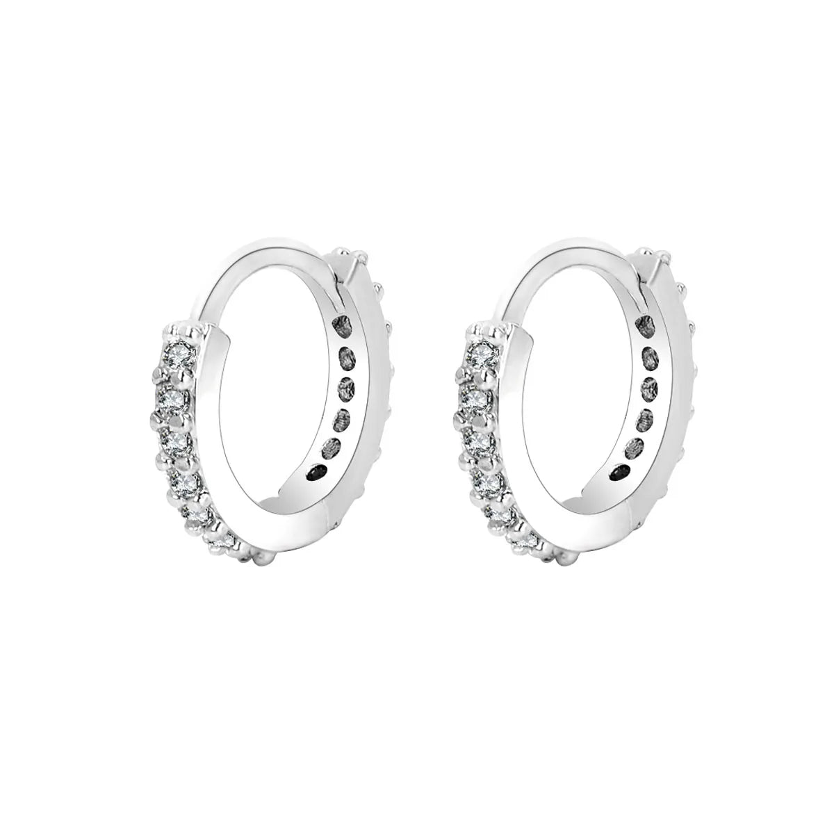 1Pair Stainless Steel Minimal Hoop Earrings