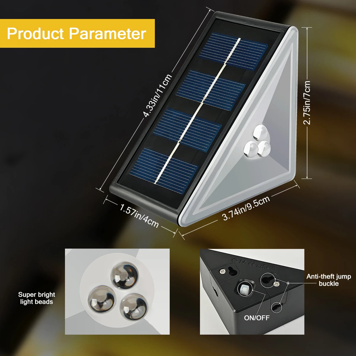 Waterproof Solar Stair Lights