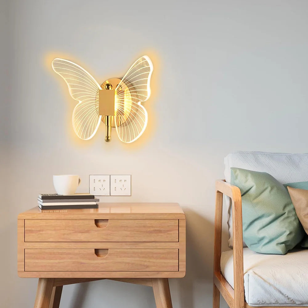 LED Butterfly Wall Lamp Indoor Lighting