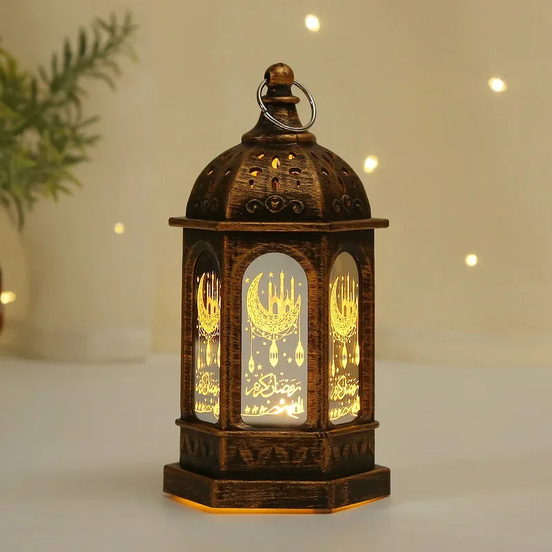 Eid Mubarak LED Lantern Light Ramadan kareem Decorations for home 2025