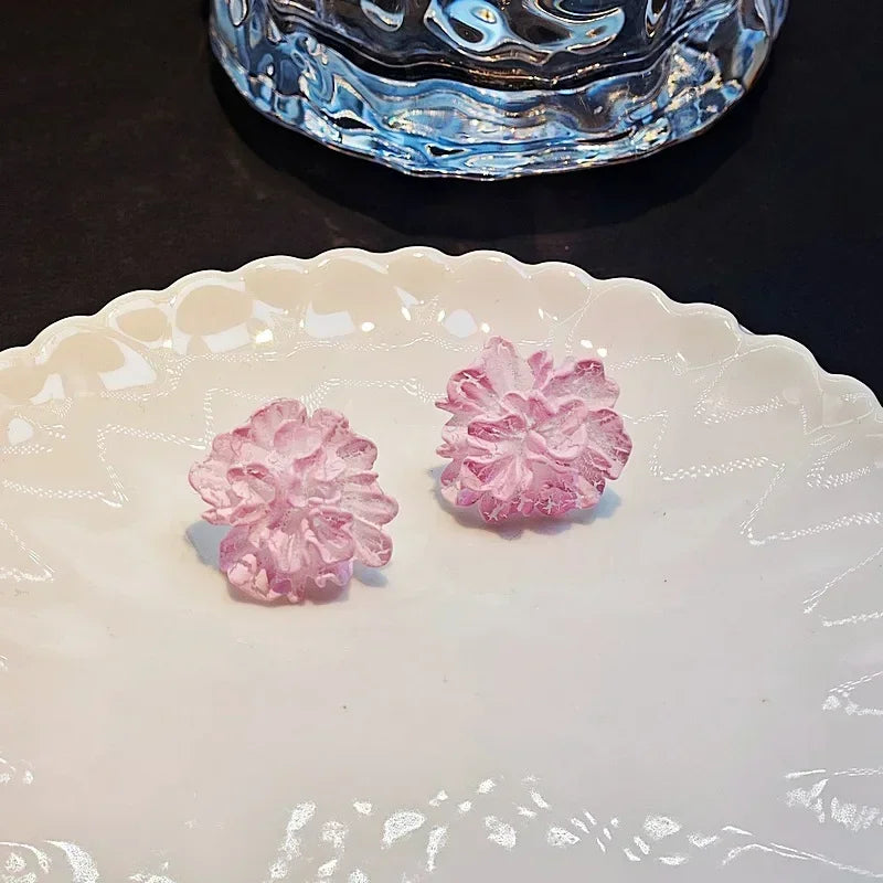 Big Flowers Stud Earrings