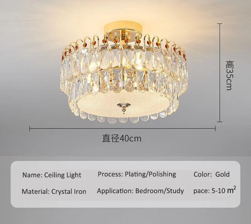 Luxury K9 Crystal Chandelier Home Decor Ceiling Light Suitable