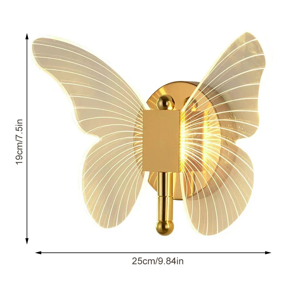 LED Butterfly Wall Lamp Indoor Lighting