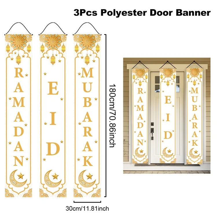 Ramadan Decoration 2025 Door Banner