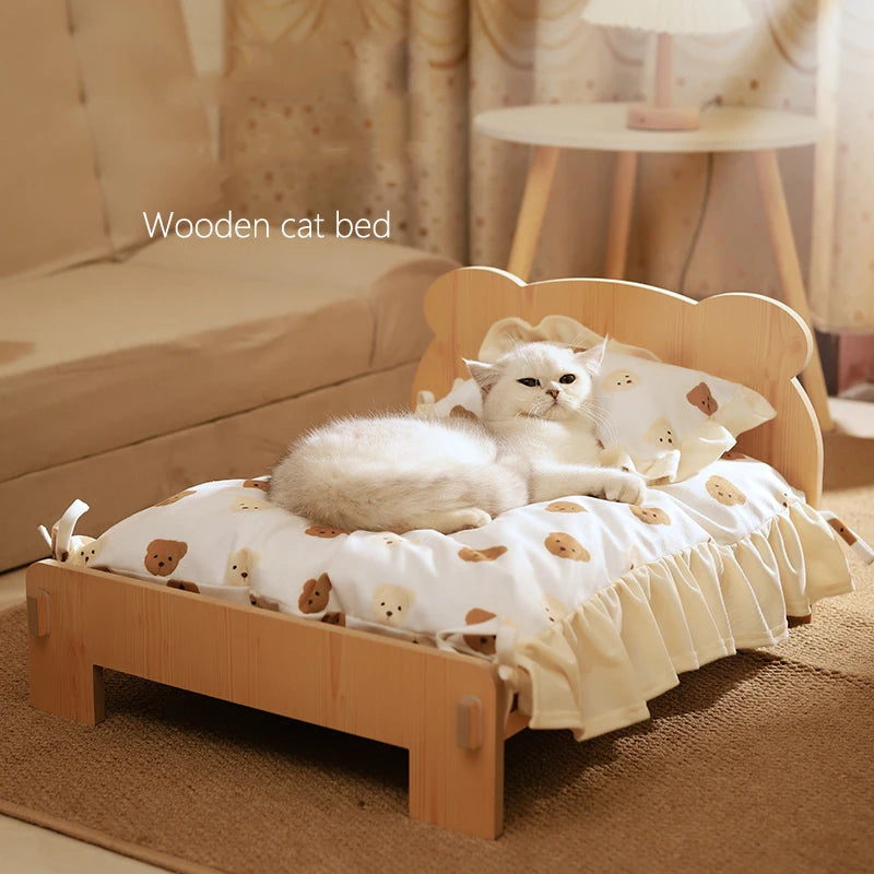 Cat Wooden Bed