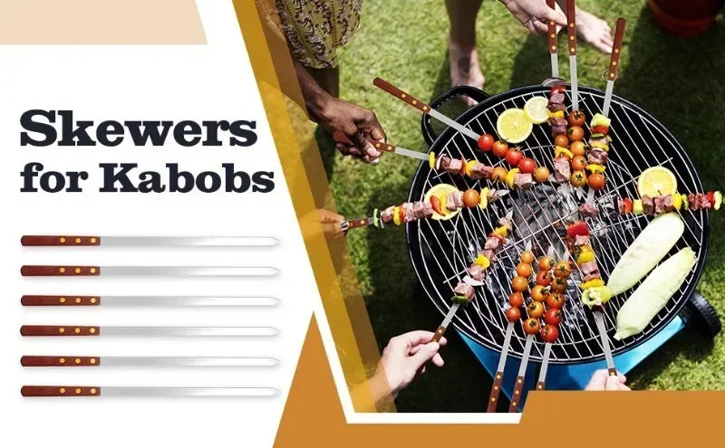 12 Pieces Skewers for Kabobs