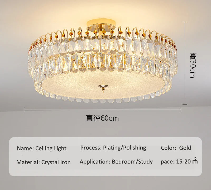 Luxury K9 Crystal Chandelier Home Decor Ceiling Light Suitable