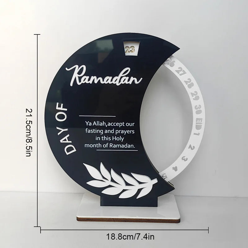 2025 Ramadan Countdown Advent Calendar with Rotatable Wheel