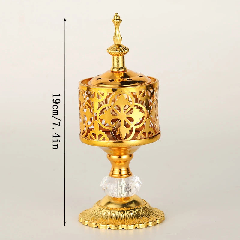 Eid Mubarak Golden Incense Tower Ornament Ramadan Kareem