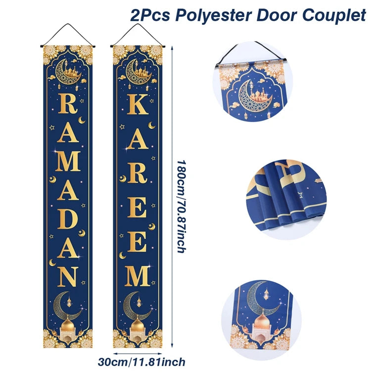 Ramadan Decoration 2025 Door Banner