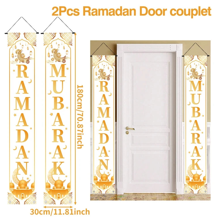 Ramadan Decoration 2025 Door Banner