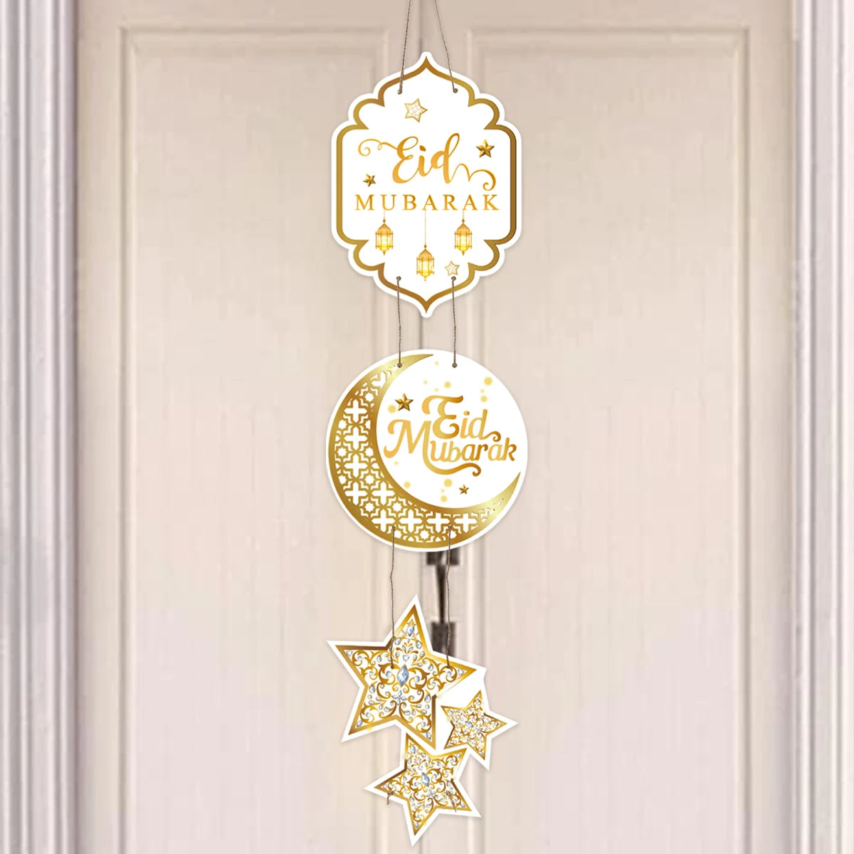 EID Mubarak Decorations Door Hanging Ramadan Decor 2025