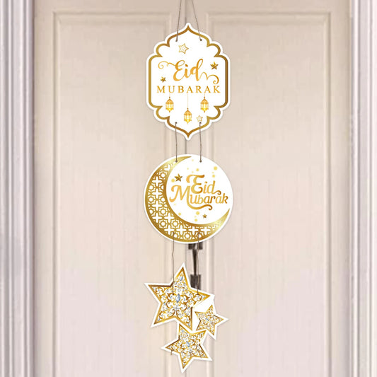 EID Mubarak Decorations Door Hanging Ramadan Decor 2025