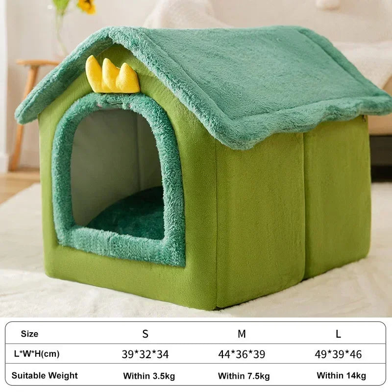 Foldable Pet House Kennel Bed Mat