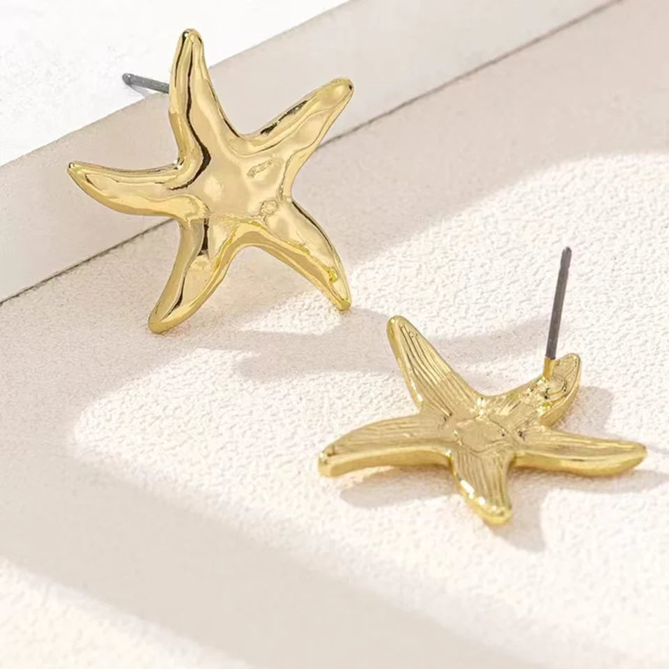 casual Exquisite Starfish Stud Earrings