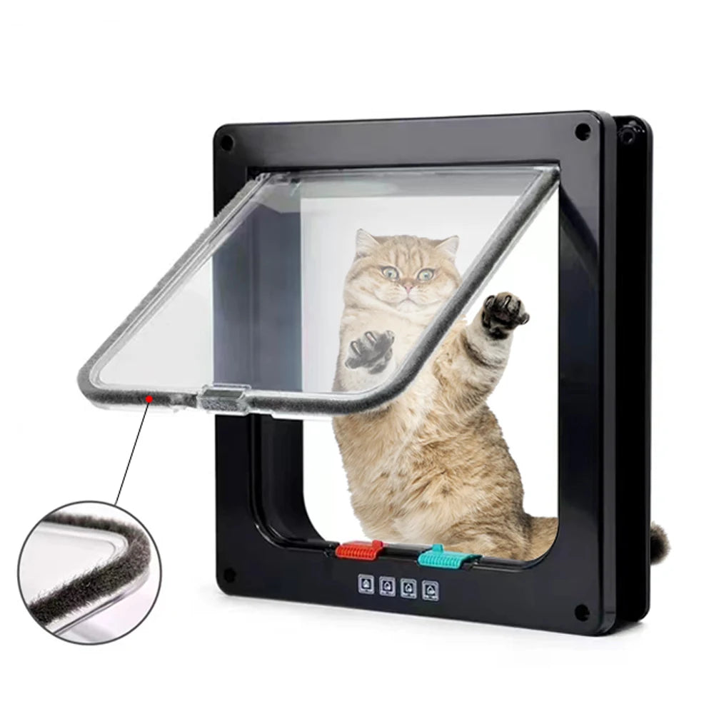 Cat Door 4 Way Locking for Cat up to 20 lbs