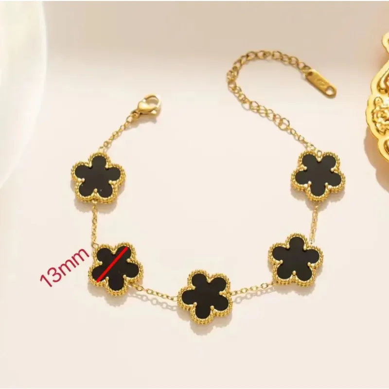 Bracelet Five Leaf Flower