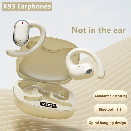 Original X93 OWS Bluetooth Earphones Sport Wireless Headphones with Mic Waterproof HiFi Stereo Wireless Earbuds