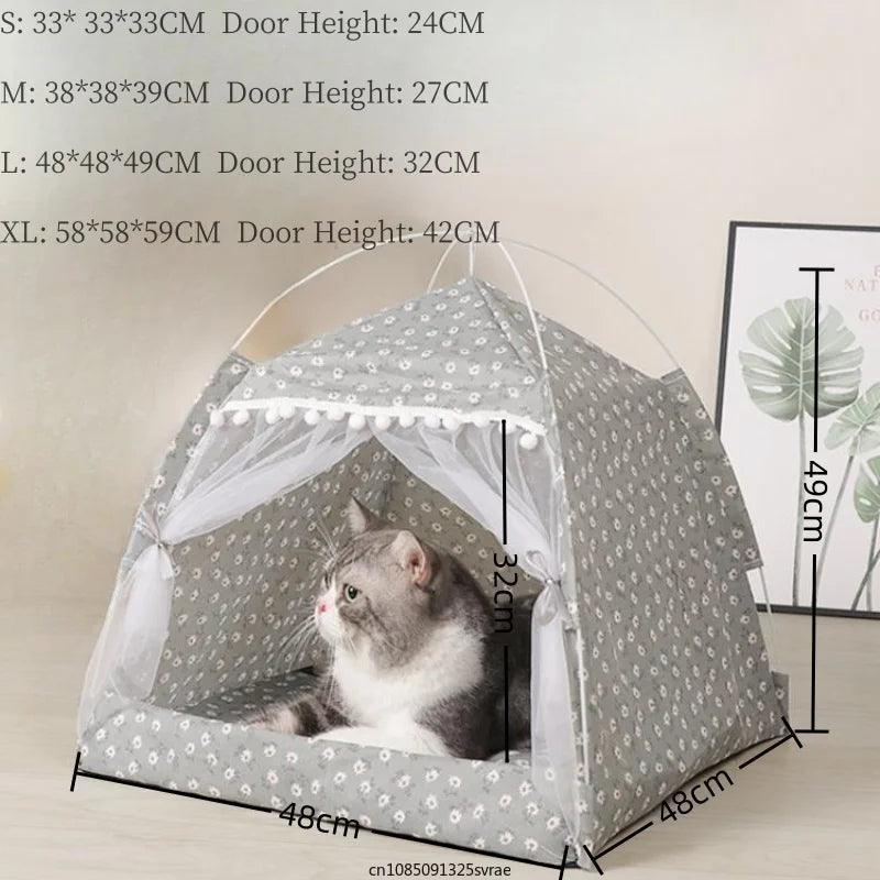 Tent Bed Pet Cat House