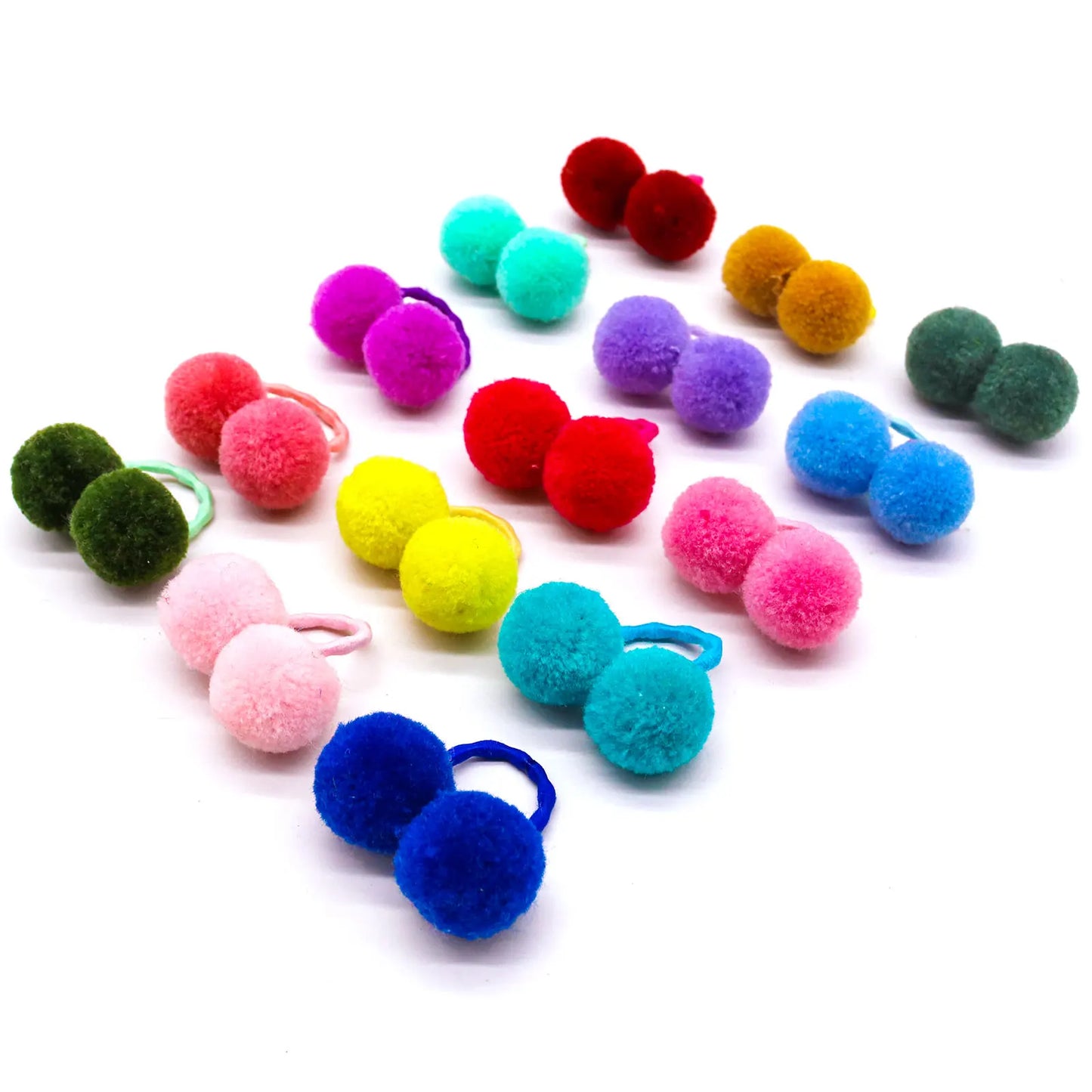 10pcs Pet Dog Plush Hair Balls Elastic