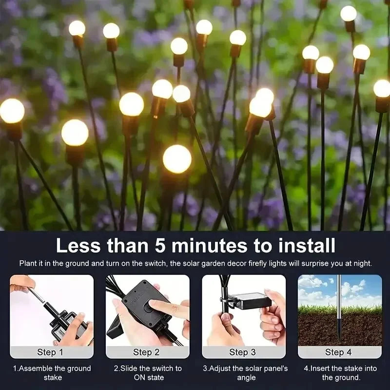 10 Lights Solar Lawn Lamp Garden Lamp