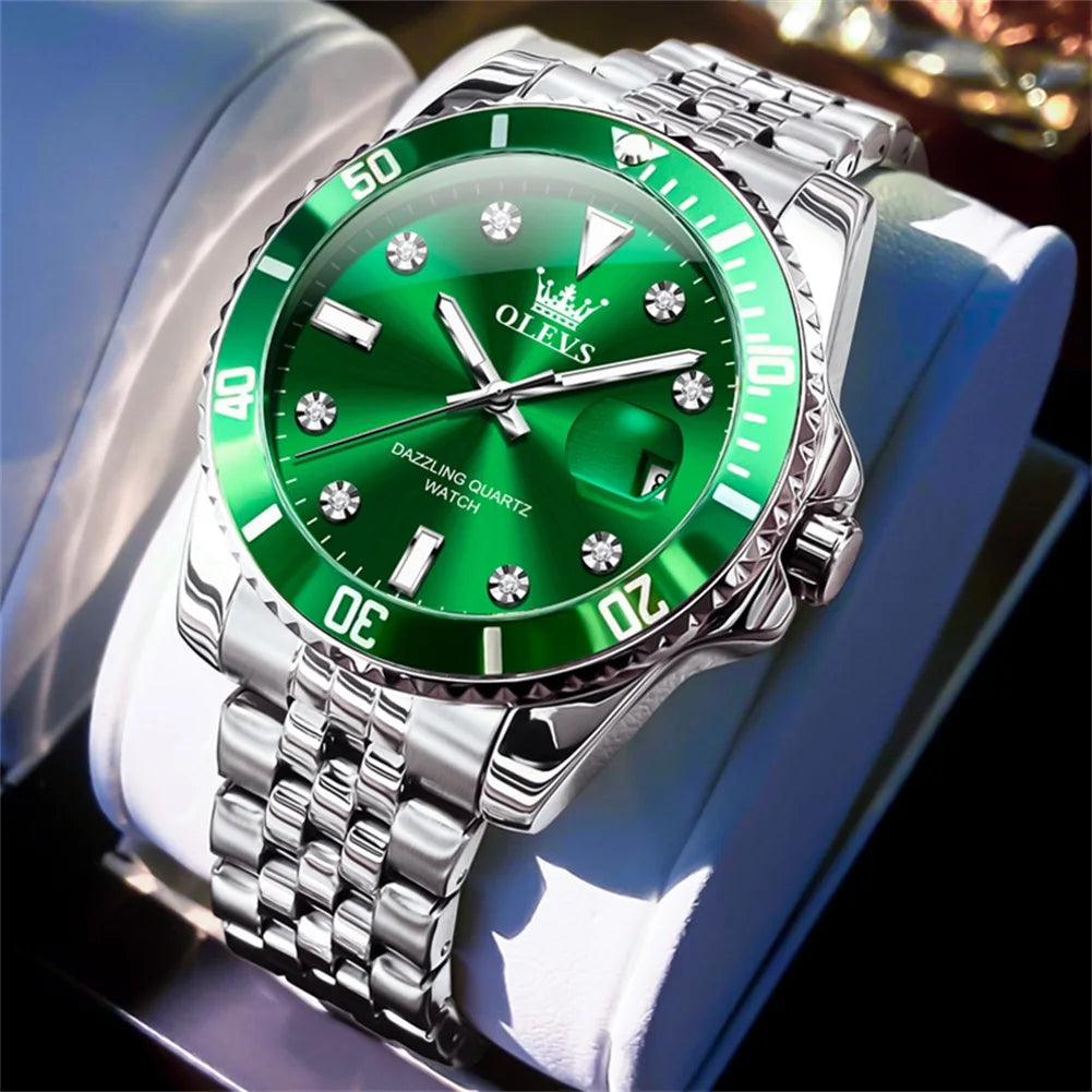 OLEVS Luxury Watch Waterproof Male Clock