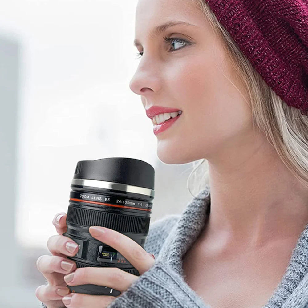 Coffee Mug with Camera Lens