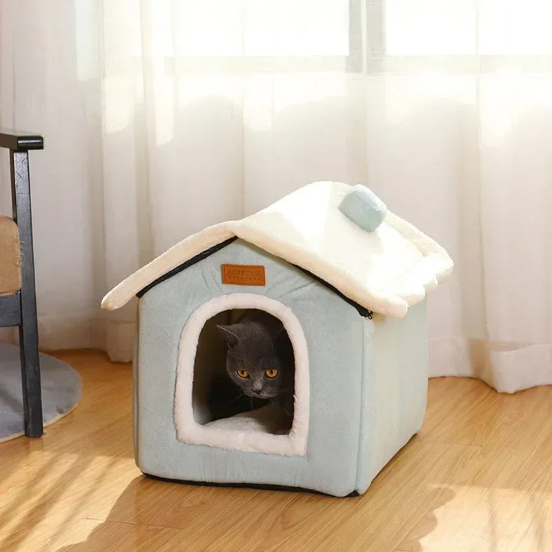 Foldable Pet House Kennel Bed Mat