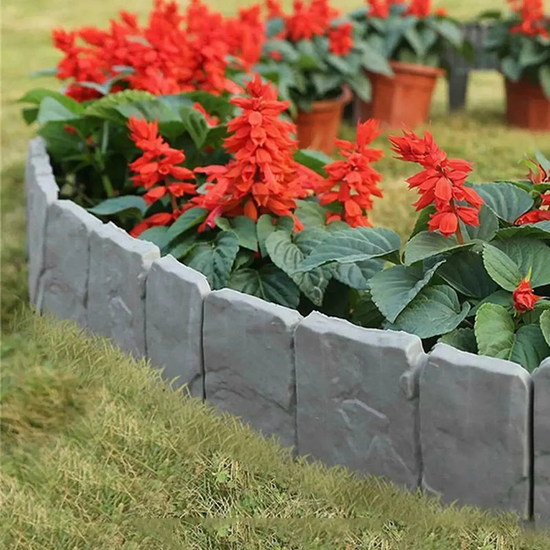 5-10pcs Garden Fence Imitation Stone