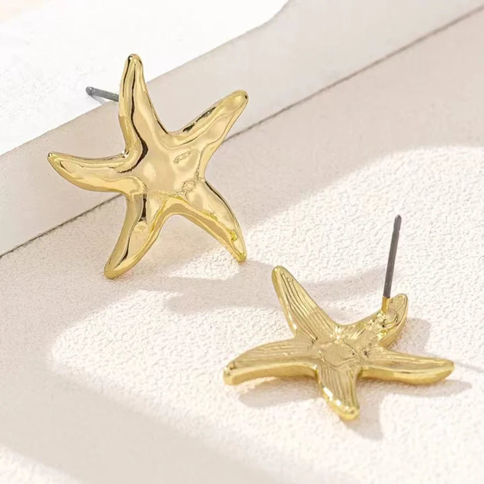 casual Exquisite Starfish Stud Earrings