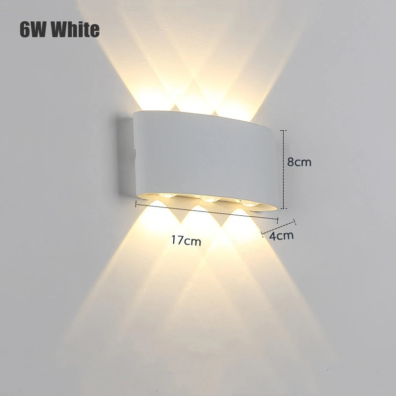 Smart LED Wall Lamp Outdoor Waterproof Work WITH Alexa Google