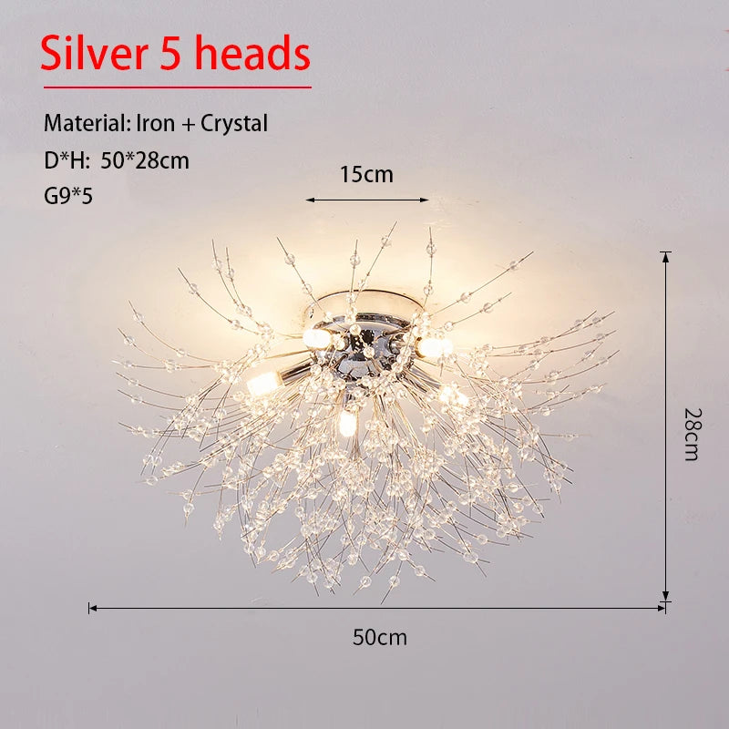 Dandelion Crystal Chandelier Nordic Modern