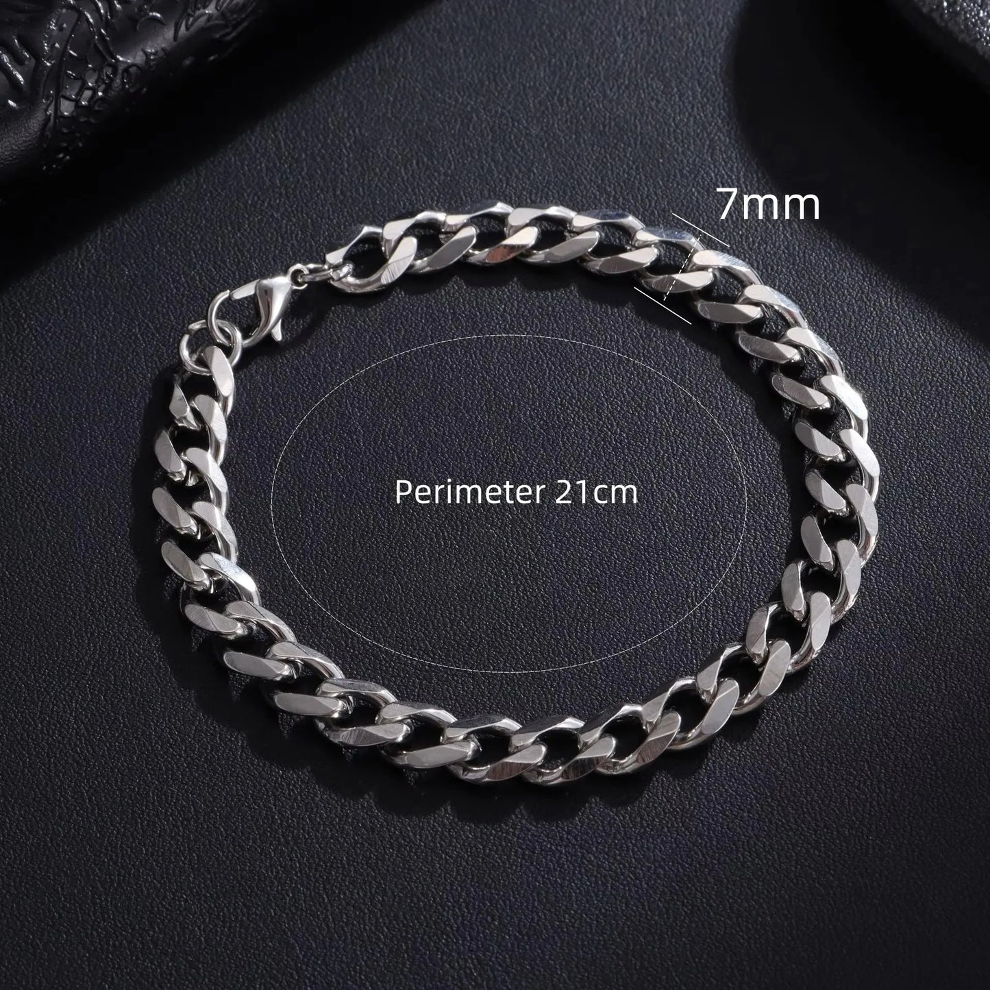 New Trendy Cuban Chain Men Bracelet Classic