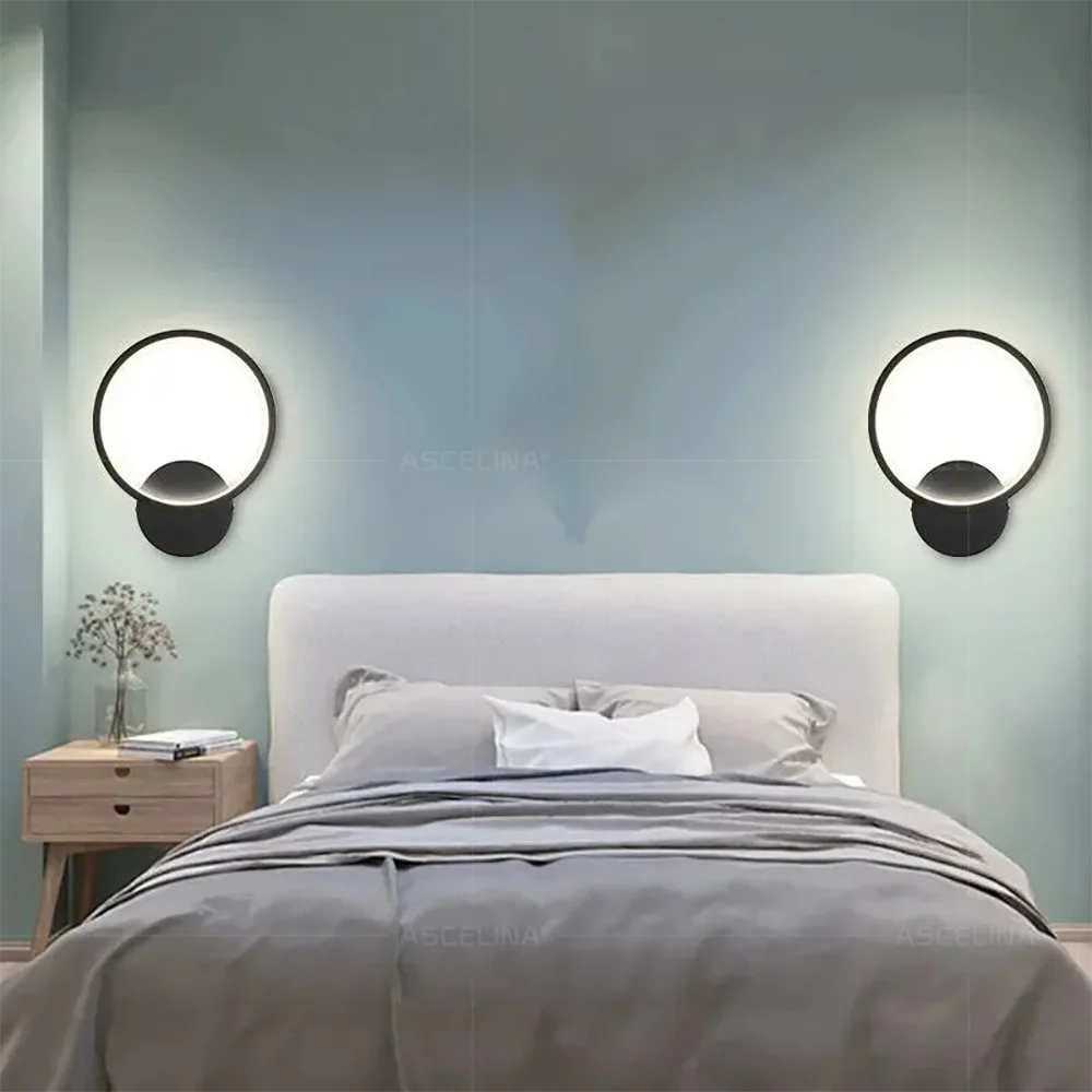 Modern LED Wall Lamp Round Light