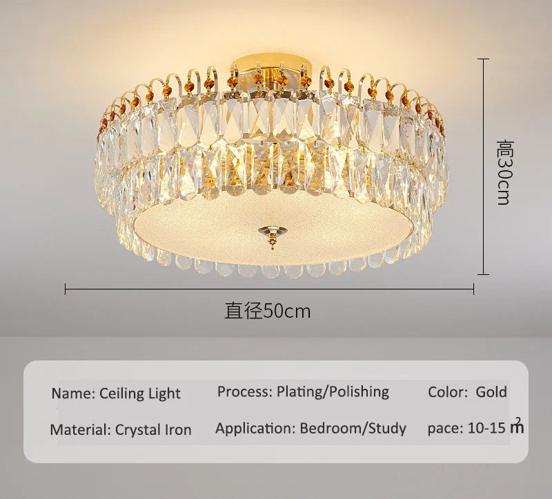 Luxury K9 Crystal Chandelier Home Decor Ceiling Light Suitable