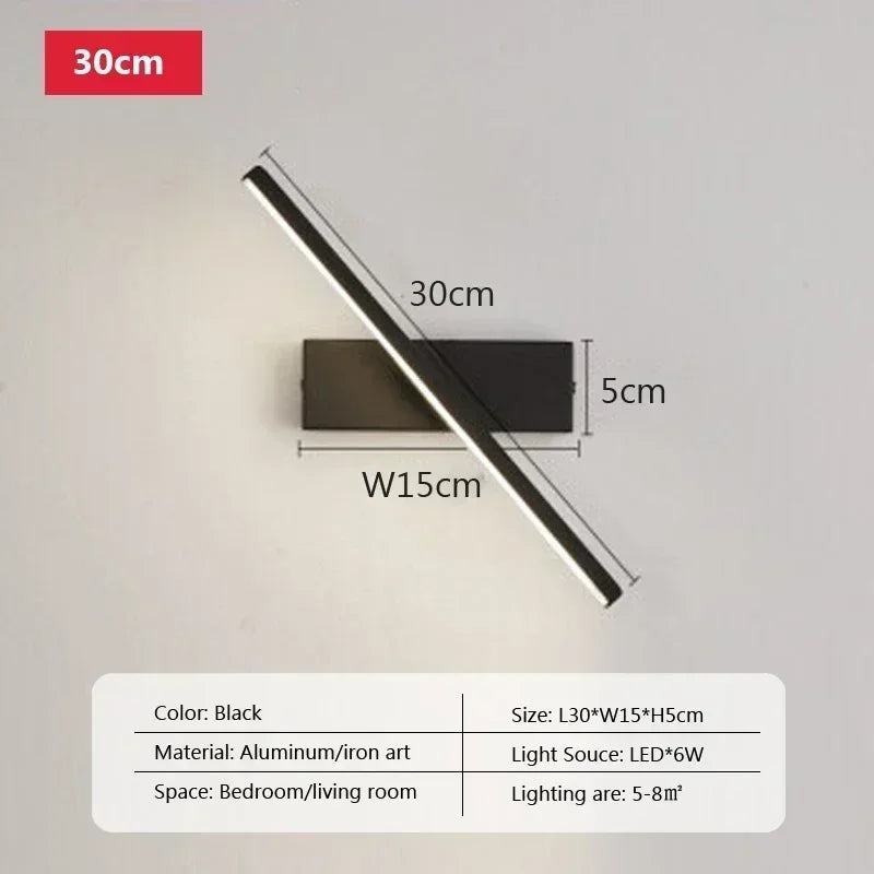 Modern LED Wall Light Hardwares Rotatable