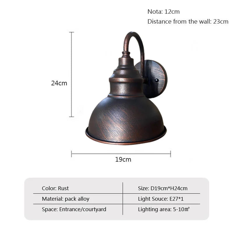 Industrial LED Wall Lamp Retro Waterproof Light