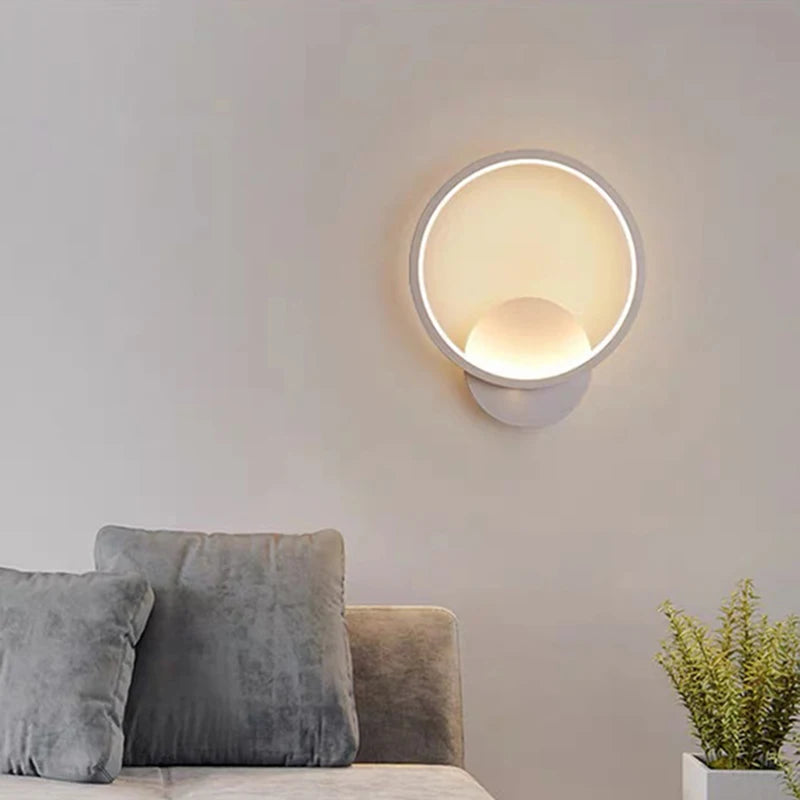 Modern LED Wall Lamp Round Light